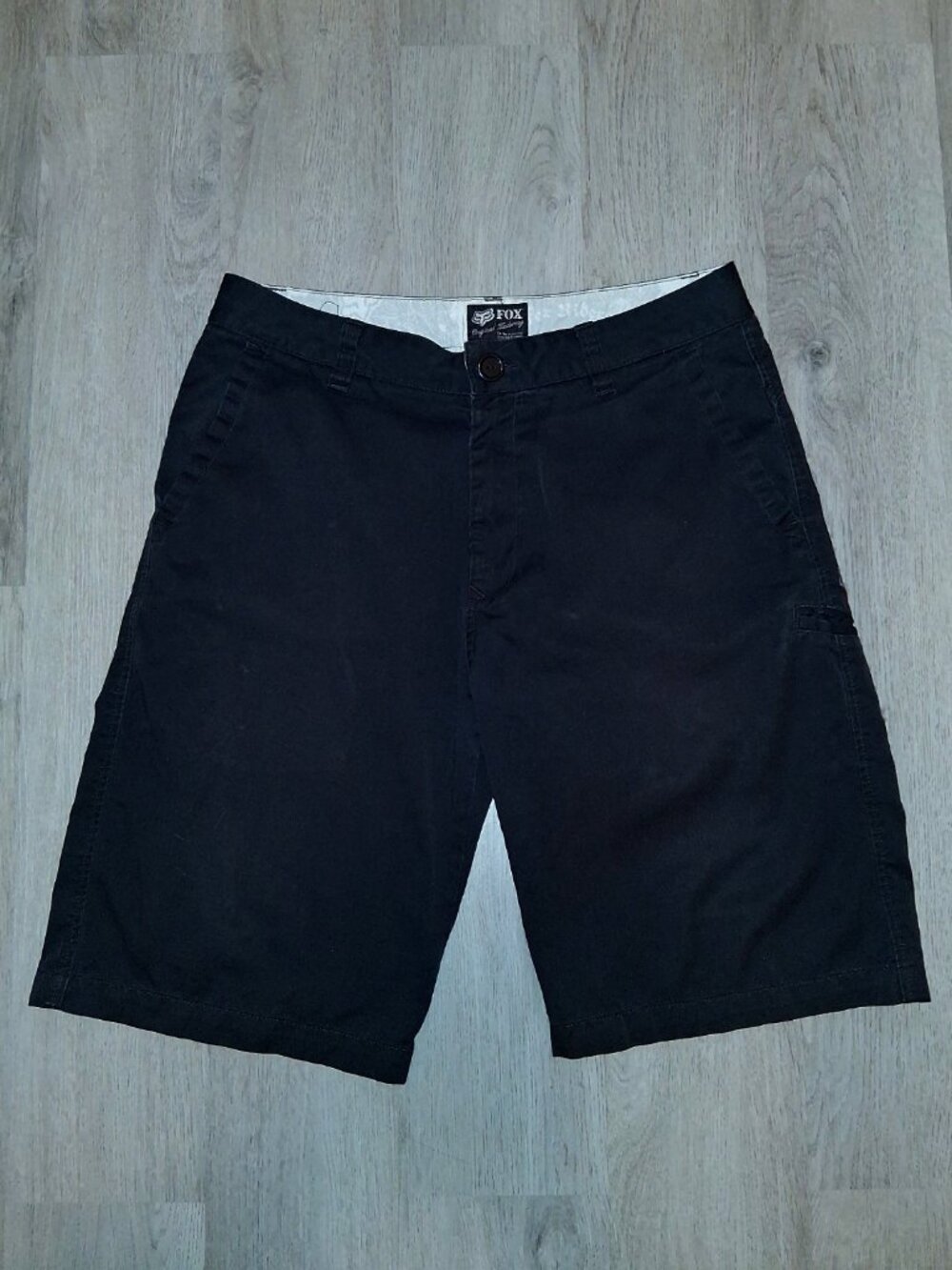 Vintage Y2k Fox Racing Original Tailoring Black Chino Shorts Men's Size 34